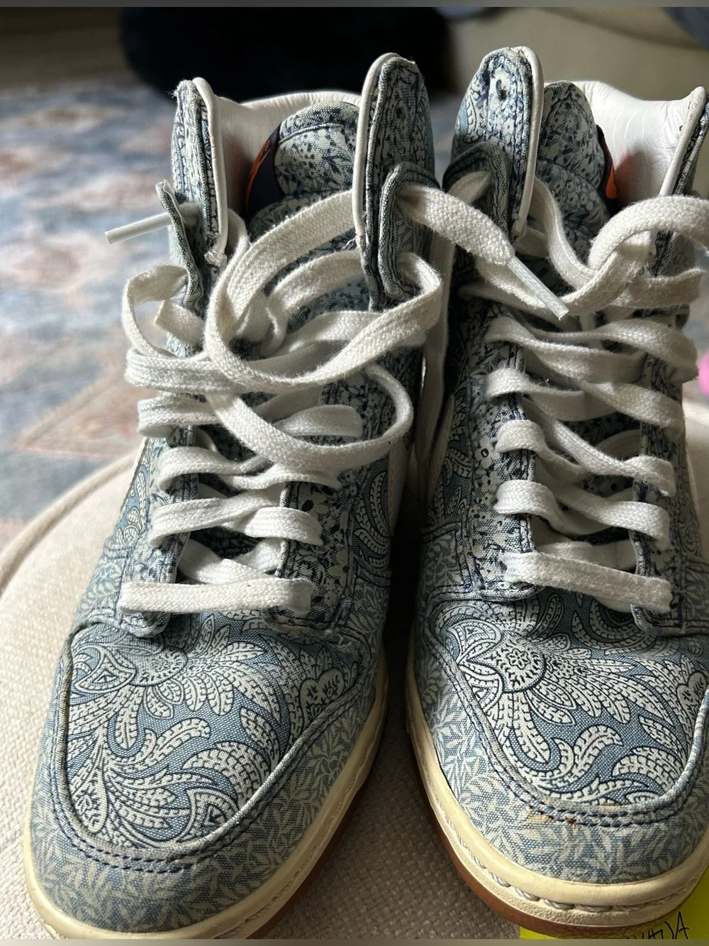 Archival 2014 Nike Liberty of London x Dunk Sky Hi Blue Recall Womens Sneakers